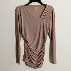 Nude Ruched Top